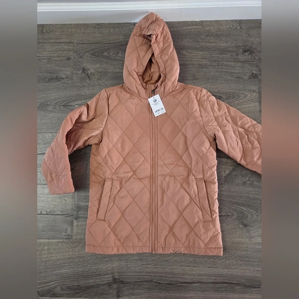 Amazon Essentials Kids Unisex Long Quilted Jacket - Size S 6/7 NWT